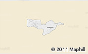 Classic Style 3D Map of Adaagya, single color outside