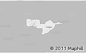 Gray 3D Map of Adaagya, single color outside
