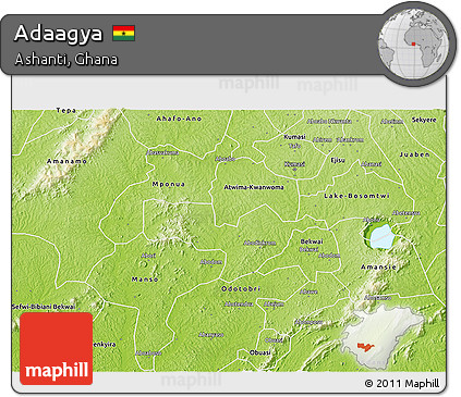 Physical 3D Map of Adaagya