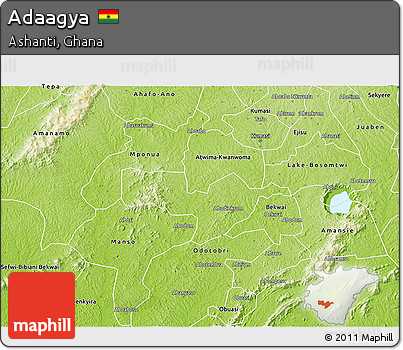 Physical 3D Map of Adaagya