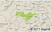 Physical 3D Map of Adaagya, shaded relief outside