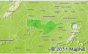 Political 3D Map of Adaagya, physical outside