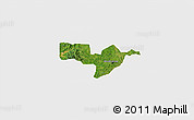Satellite 3D Map of Adaagya, single color outside