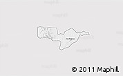Silver Style 3D Map of Adaagya, single color outside