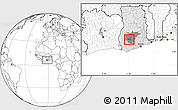 Blank Location Map of Adaagya, highlighted country, highlighted parent region