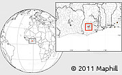 Blank Location Map of Adaagya, highlighted parent region