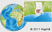 Physical Location Map of Adaagya, highlighted country, highlighted parent region