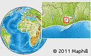 Physical Location Map of Adaagya, highlighted parent region