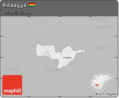 Gray Map of Adaagya, single color outside