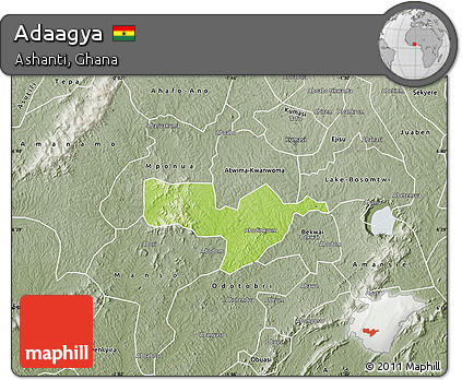 Physical Map of Adaagya, semi-desaturated