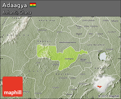 Physical Map of Adaagya, semi-desaturated