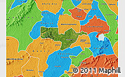 Satellite Map of Adaagya, political outside