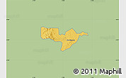 Savanna Style Map of Adaagya, single color outside