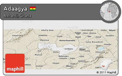 Classic Style Panoramic Map of Adaagya