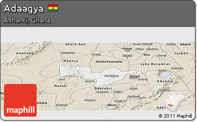 Classic Style Panoramic Map of Adaagya