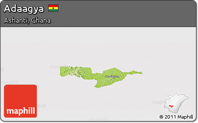 Physical Panoramic Map of Adaagya, cropped outside