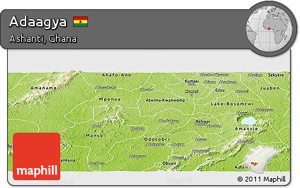Physical Panoramic Map of Adaagya