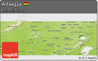 Physical Panoramic Map of Adaagya