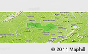 Political Panoramic Map of Adaagya, physical outside