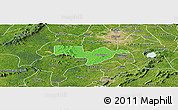 Political Panoramic Map of Adaagya, satellite outside