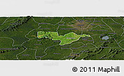 Satellite Panoramic Map of Adaagya, darken