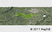 Satellite Panoramic Map of Adaagya, semi-desaturated