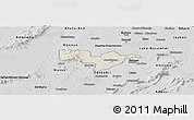 Shaded Relief Panoramic Map of Adaagya, desaturated