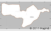 Gray Simple Map of Adaagya, cropped outside