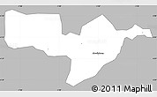 Gray Simple Map of Adaagya, single color outside