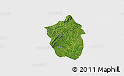Satellite 3D Map of Ahafo-Ano, single color outside