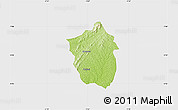 Physical Map of Ahafo-Ano, single color outside
