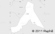 Silver Style Simple Map of Ejisu