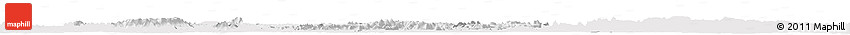 Silver Style Horizon Map of Ashanti, single color outside