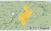 Savanna Style 3D Map of Juaso-Bankaman