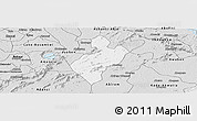 Silver Style Panoramic Map of Juaso-Bankaman