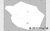 Gray Simple Map of Kumasi, single color outside