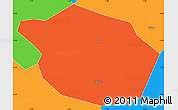 Political Simple Map of Kumasi