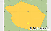 Savanna Style Simple Map of Kumasi, single color outside