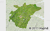 Satellite Map of Ashanti, lighten