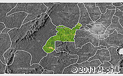 Satellite 3D Map of Mponua, desaturated