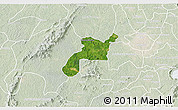 Satellite 3D Map of Mponua, lighten