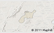 Shaded Relief 3D Map of Mponua, lighten