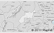 Silver Style 3D Map of Mponua