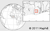 Blank Location Map of Mponua