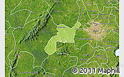 Physical Map of Mponua, satellite outside