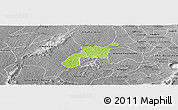 Physical Panoramic Map of Mponua, desaturated