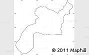 Blank Simple Map of Mponua, cropped outside, no labels