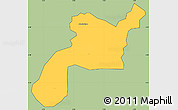 Savanna Style Simple Map of Mponua, cropped outside