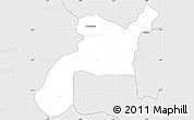 Silver Style Simple Map of Mponua