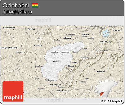 Classic Style 3D Map of Odotobri